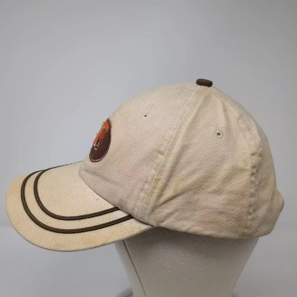 Cleveland Browns NFL Beige Brown Baseball Cap One Size Logo Strapback Hat